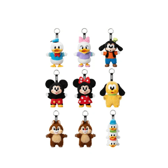 Pop Mart Disney Mickey Family Together Series Plush Keychain Sealed Case (8 Blind Box)