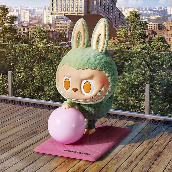 Pop Mart Labubu The Monsters Lazy Yoga Series Figures Sealed Case